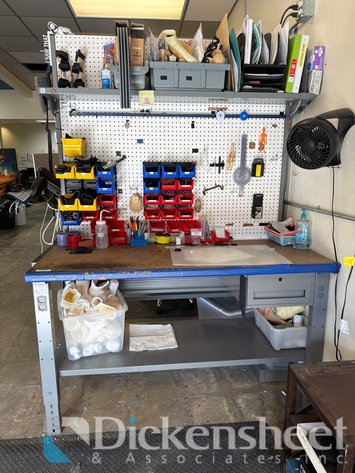 Image for SHOP BENCH WITH PARTS BINS & PARTS
