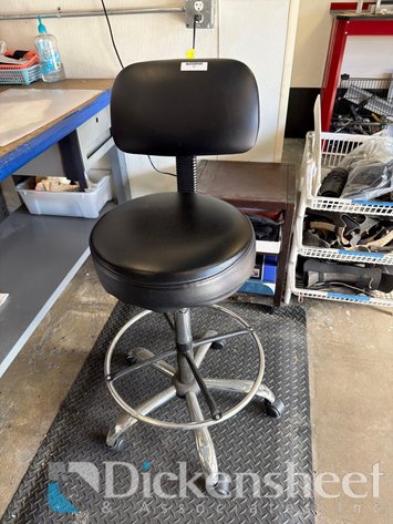 Image for BLACK WITH FIVE STAR BASE SHOP STOOL