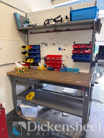Image for SHOP BENCH WITH PARTS BINS & PARTS