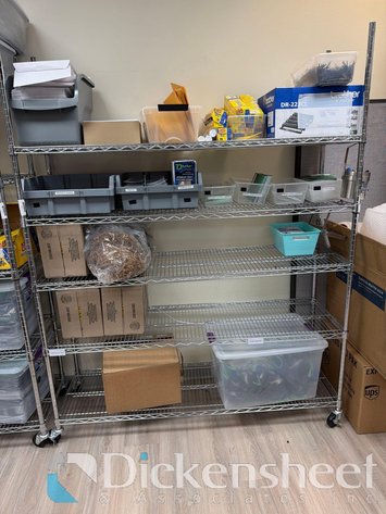 Image for METRO STYLE CHROME ADJUSTABLE STORAGE WIRE RACK ON CASTERS