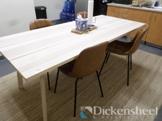 Image for RECTANGULAR BREAKROOM TABLE INCLUDES (4) MATCHING