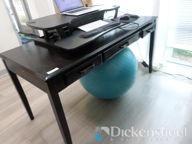 Image for THREE DRAWER DESK, RISER, MEDICINE BALL, FILE STORAGE, TABLE
