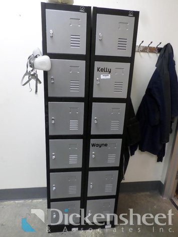 Image for TWELVE BAY HALF HEIGHT METAL LOCKERS