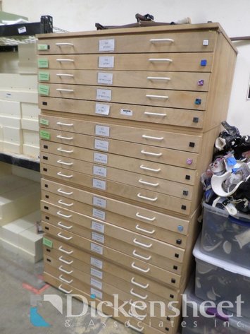 Image for FLAT FILE LOT, TWENTY DRAWERS TOTAL