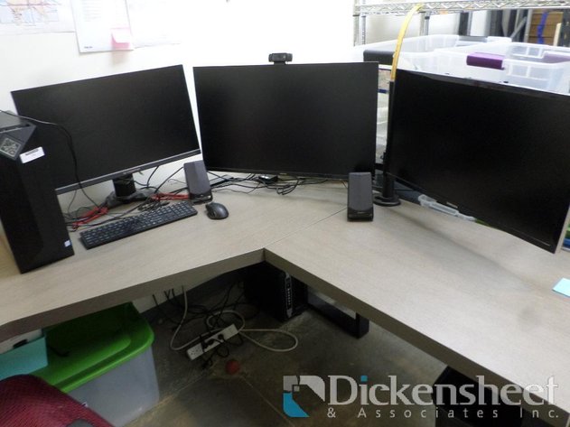 Image for TOWER COMPUTER WITH (3) WIDE SCREEN FLAT PANEL MONITORS