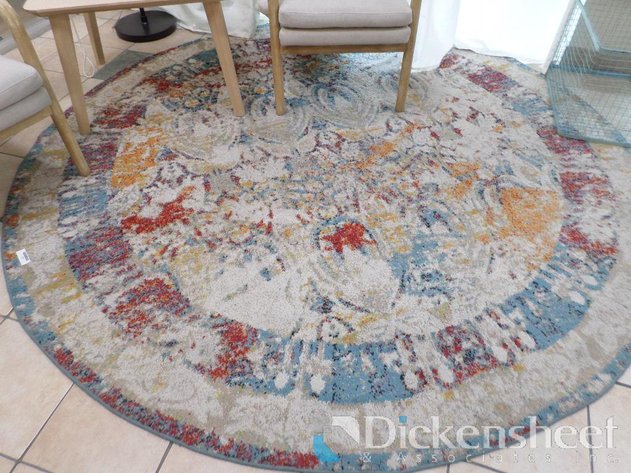 Image for ROUND COLORFUL AREA RUG