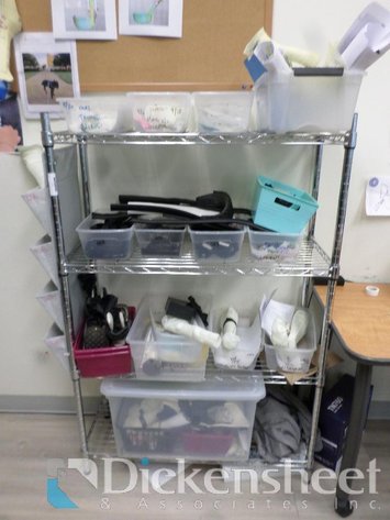 Image for METRO STYLE CHROME ADJUSTABLE WIRE RACK INCLUDES CONTENTS