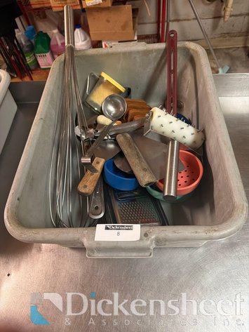 Image for TUB CONSISTING OF KITCHEN UTENSILS