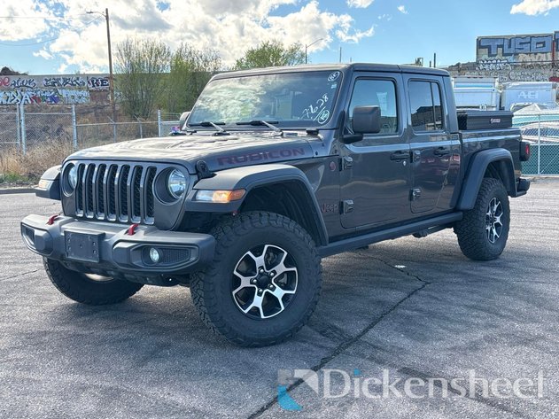 Image for 2020 Jeep Gladiator Rubicon Truck,  1C6JJTBG3LL187628, FOB