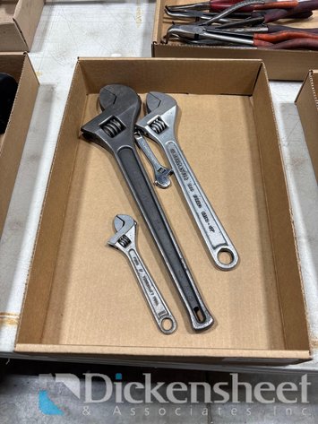 Image for LOT OF ADJUSTABLE WRENCHES - QTY (4)