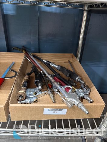 Image for LOT OF TIRE BLOW GUNS, AIR CHUCKS & PRESSURE GAUGES