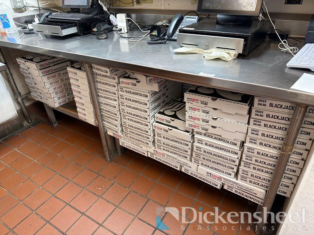Image for STAINLESS STEEL TABLE with lower shelf-approximate