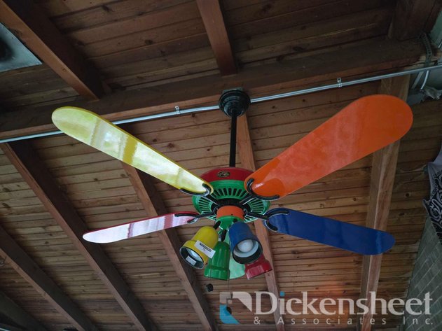 Image for COLORFUL HAMPTON BAY CEILING FAN