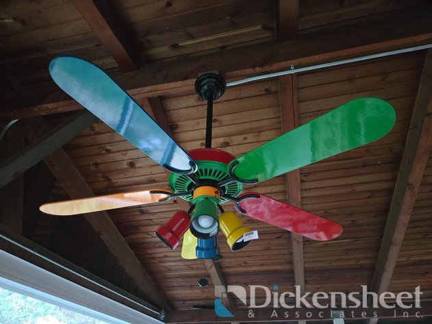 Image for COLORFUL HAMPTON BAY CEILING FAN