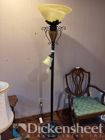 Image for BROWN TONED FLOOR STANDING LAMP