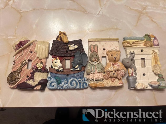 Image for SET OF DECORATIVE LIGHT SWITCH COVERS, QTY (4)