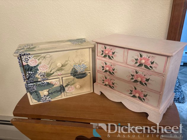 Image for WOOD JEWELRY BOXES, QTY (2)