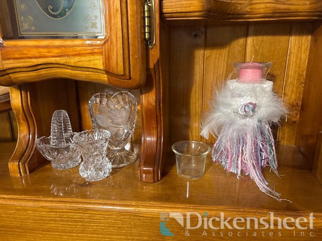 Image for DECOR AND CANDLE HOLDERS ON BED FRAME