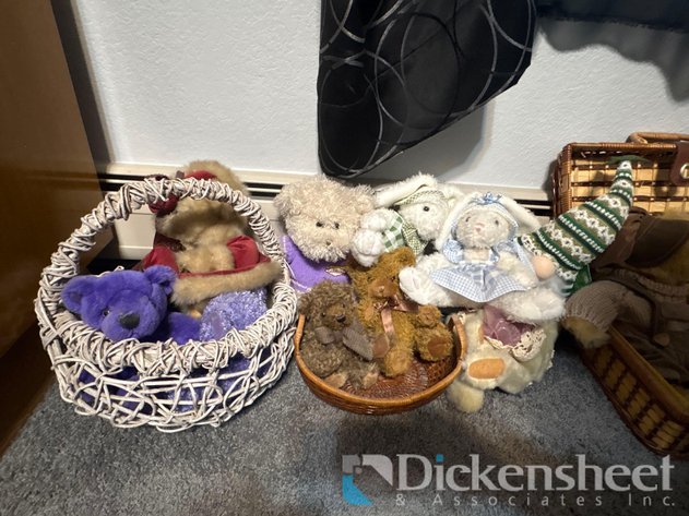 Image for STUFFED TEDDY BEARS, RABBITS & BASKETS