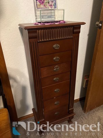 Image for WOOD JEWELRY TOWER CABINET