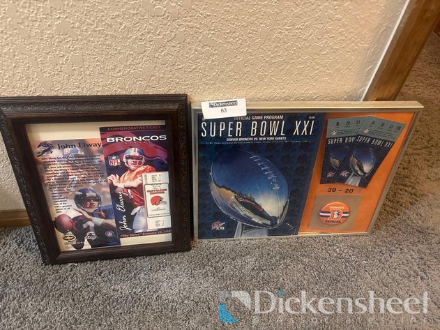 Image for SUPER BOWL AND JOHN ELWAY COMMEMORATIVE TICKETS