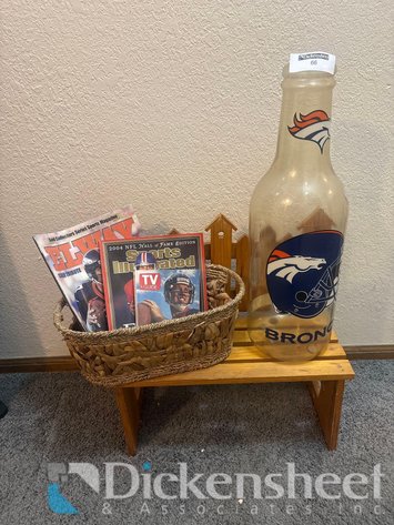 Image for BRONCOS PIGGY BANK AND MAGAZINES