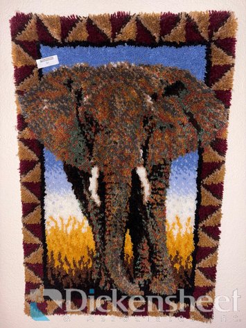 Image for HANDMADE ELEPHANT WALL ART