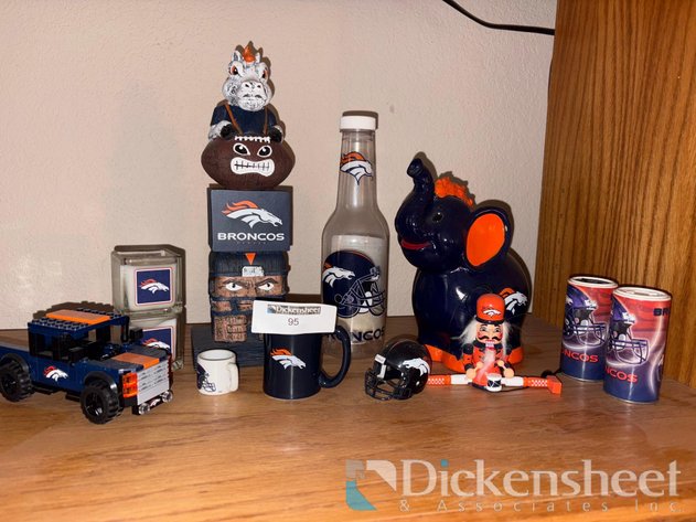 Image for VARIETY OF BRONCOS THEMED DECORATIONS