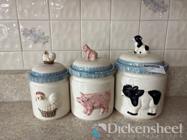 Image for ANIMAL THEME CANISTER SET