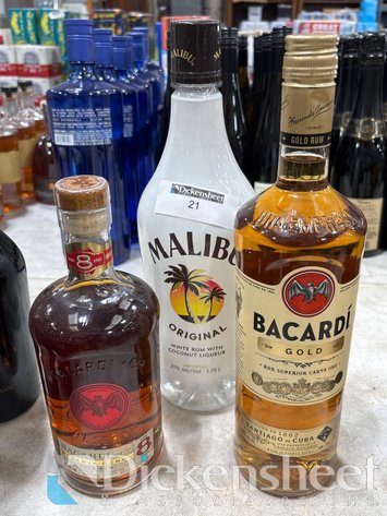 Image for ASSORTMENT OF RUM LOT, QTY (3)