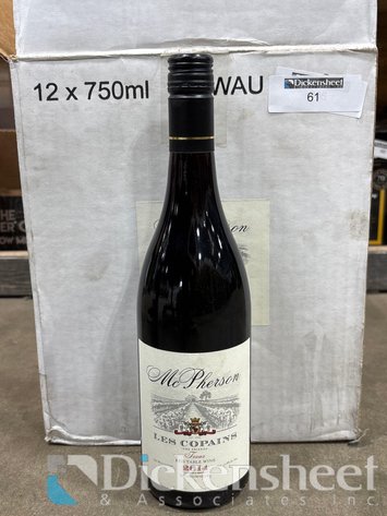 Image for 2014 MC PHERSON LES COPAINS RED TABLE WINE, QTY (12)