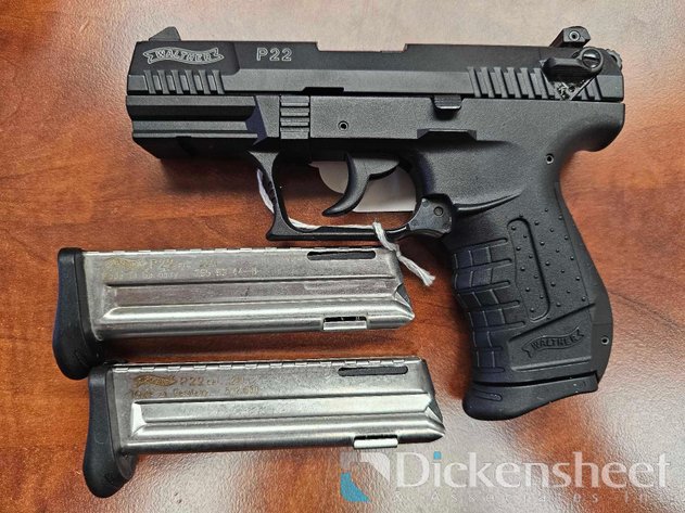 Image for PISTOL WALTHER P22 .226 CAL, S/N: L329480