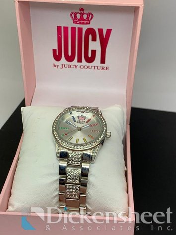 Image for Juicy Couture Silver Tone Women's Watch With Box