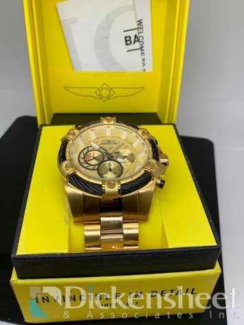 Image for Invicta Men's Watch Gold Tone Chronograph With Box