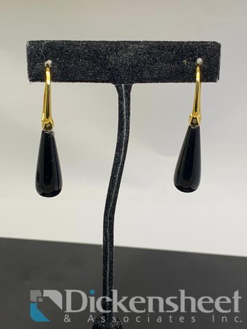 Image for Gold Tone Dangle Earrings