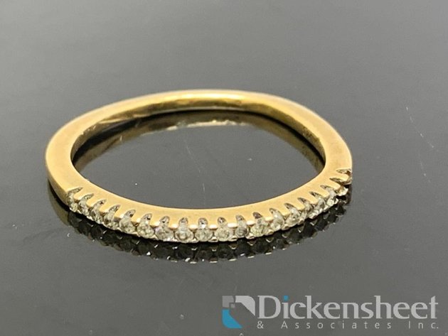 Image for 10KT Yellow Gold Wedding Band With Diamonds