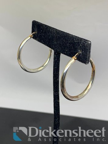 Image for Sterling Silver Hoop Earrings