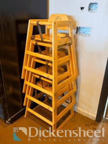 Image for (4) WINCO WOOD STACKING HIGH CHAIRS