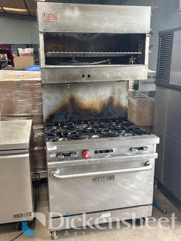 Image for VULCAN COMMERCIAL GAS RANGE 6 BURNER OVEN WITH MOUNTED