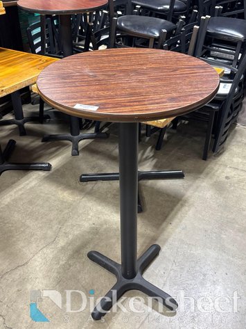 Image for CIRCULAR HIGH TABLES WITH METAL BASE, QTY (6)