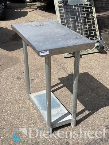 Image for STAINLESS STEEL COMMERCIAL WORK TABLE WITH EDMUND CAN OPENER MOUNT