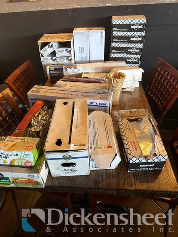 Image for LOT OF KITCHEN SUPPLIES as photographed