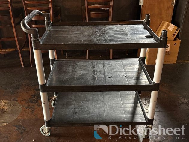 Image for MOLDED PLASTIC MULTI TIER SERVICE CART