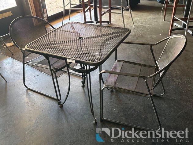 Image for BLACK METAL PATIO FURNITURE  PACKAGE