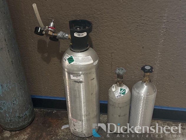Image for (3) SMALL GAS BOTTLES