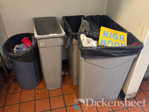 Image for (5) TRASH CANS-Purchaser must remove contents of cans from sales site