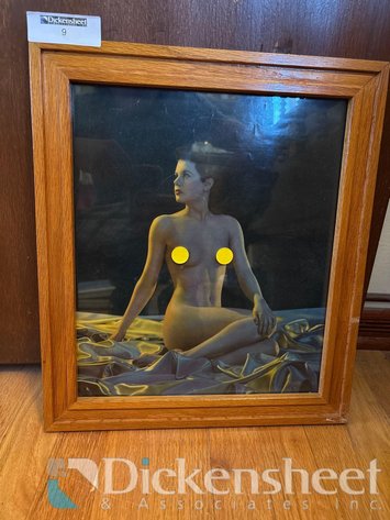 Image for 1940S NUDE WOMAN FRAMED PRINT