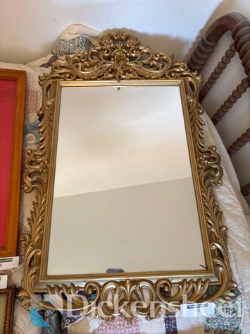 Image for HOLLYWOOD REGENCY STYLE GOLD FRAMED MIRROR