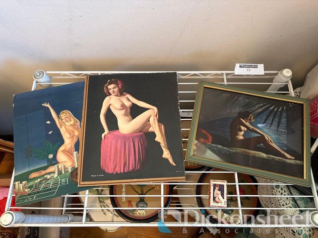 Image for VINTAGE NUDE PRINTS, QTY (3)