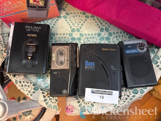 Image for CASSETTE PLAYERS & COLOR POCKET LCD TV, QTY (6)